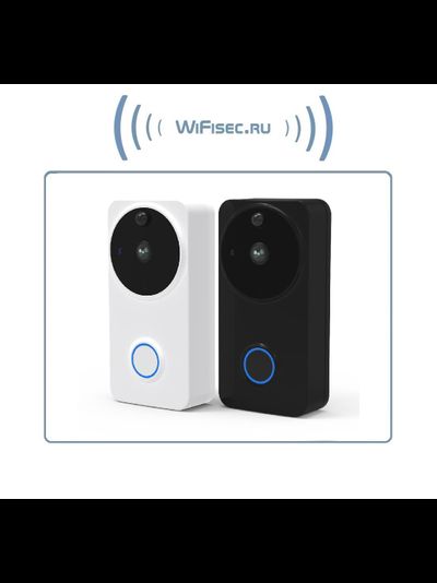 Автономная WiFi вызывная панель - видеодомофон с DVR и выносным блоком звонка. HD (белая)