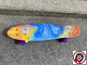 Мини-Круизер Fish Board 22" Сияние на фиолетовых колесах