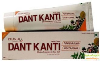 Аюрведическая зубная паста Дент Канти Натурал, 100 г, Патанджали; Dant Kanti Natural Tooth Paste, 100 g, Patanjali