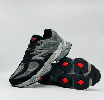 New Balance 9060 Dark Grey Winter С Мехом