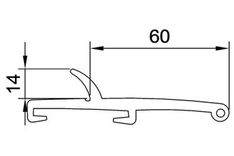 Расширитель арок резиновый 60мм