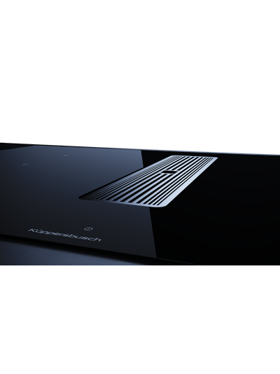 Индукционная варочная панель с вытяжкой Kuppersbusch KMI 8350.0 SR Silver Chrome