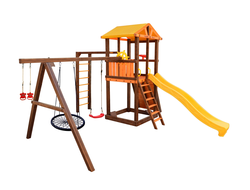 Детский уличный игровой комплекс Perfetto sport Pitigliano 8 + качели Паутина в Воронеже