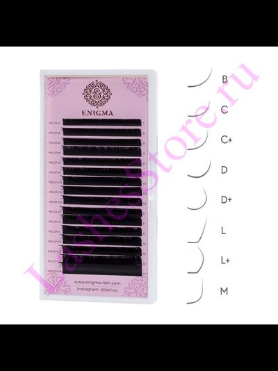 Ресницы чёрные ENIGMA - MIX (16 линий)