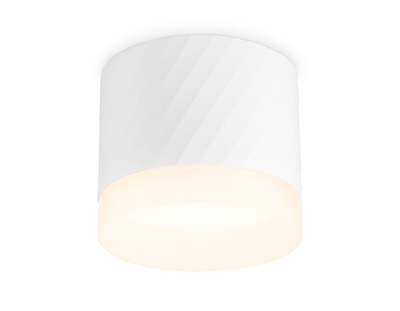 Ambrella светильник накладной спот GX53 max12W белый цилиндр с акрилом 82x70 TECHNO SPOT TN5353 WH