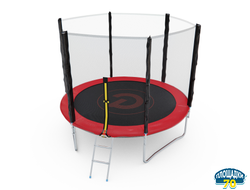 Батут с сеткой DFC PELPO 8ft с лестницей, RED