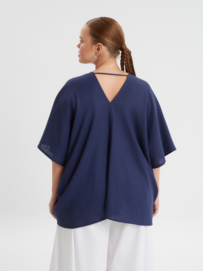 Топ свободный с угловым вырезом