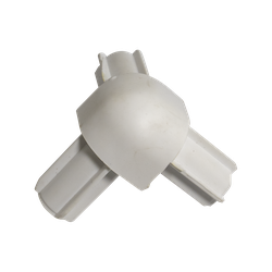 Тройник 90 гр пластиковый белый.