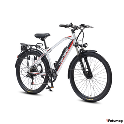 Электровелосипед WHITE SIBERIA CAMRY ALLROAD 500W матовый серебристый