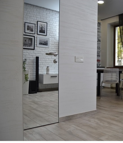 PRESTIGE. h2000/ ЗЕРКАЛО ГРАФИТ С ДВУХ СТОРОН (ULTRA 19)/ АЛЮМИНИЕВАЯ КРОМКА МАТОВЫЙ ХРОМ