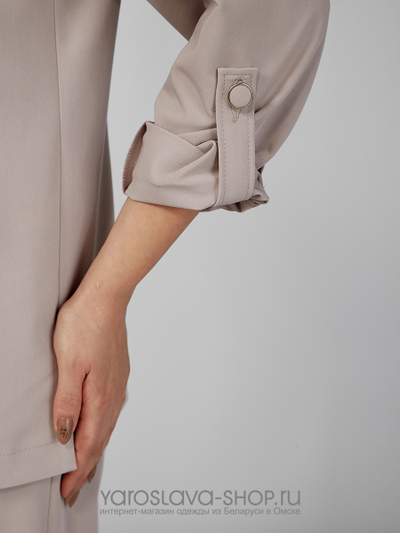 Костюм бежевый 2-х предметный брючный