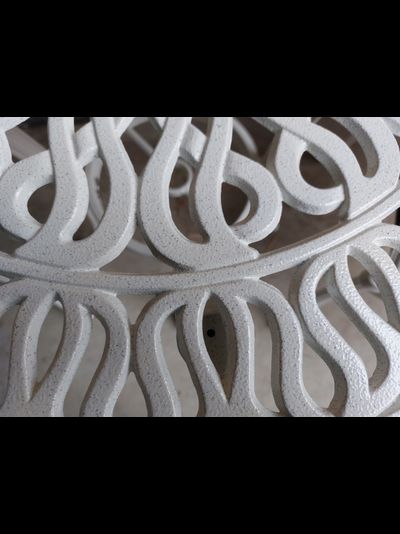 Белый комплект на 10 персон из литого алюминия Louis