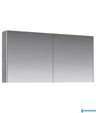 Зеркало-шкаф Aqwella Mobi-120, цвет бетон светлый