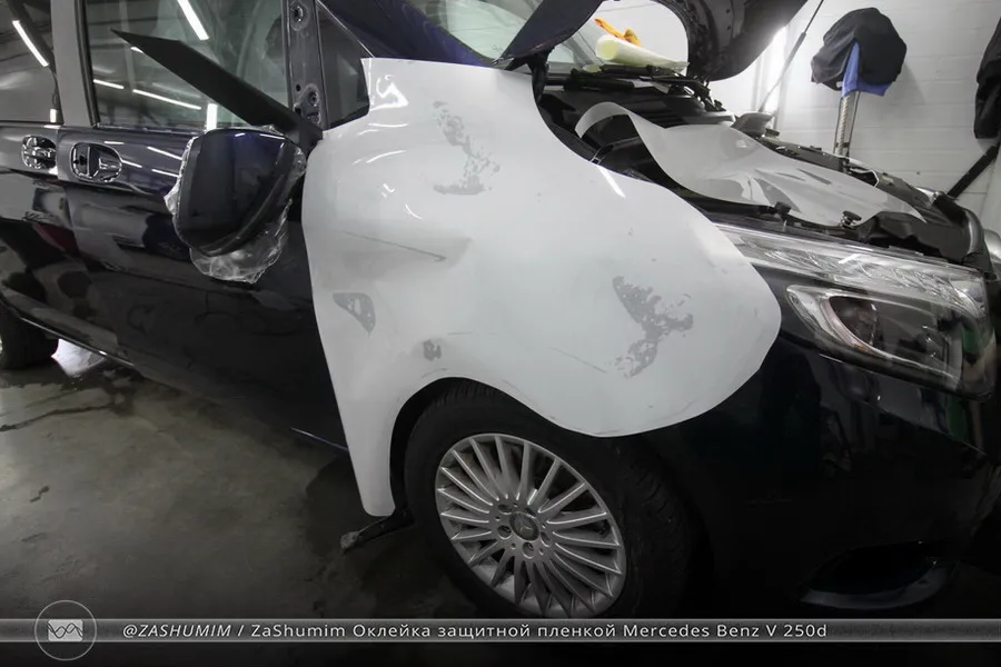 Оклейка защитной пленкой Mercedes Benz V-Class
