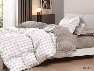 Постельное белье Cleo евро сатин 200х220х1 230х250х1 50х70х2+5см 70х70х2 31/885-SK