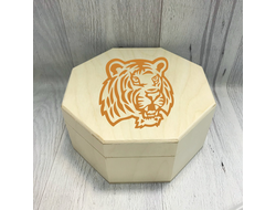 Шкатулка с гравировкой год Тигра №3