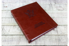 кожаный ежедневник на заказ, оригинальный подарок руководителю, именной ежедневник