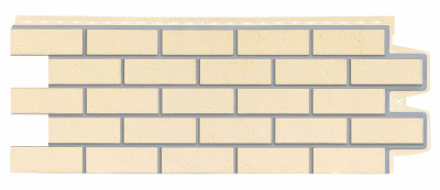 Фасадная панель "Состаренный кирпич", цвет шампань, серия премиум | Grand Line