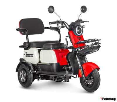 Электротрицикл Rutrike Вега красный