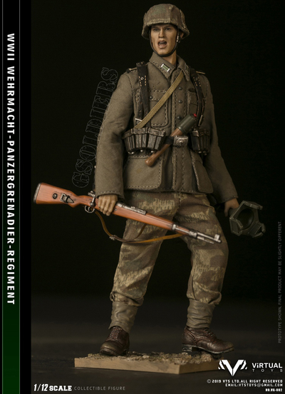 Немецкий солдат 1/12 scale POCKET ELITE SERIES WWII German Army Wehrmacht VG002 VTS TOYS