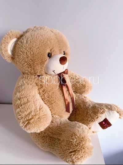 Плюшевый мишка 85 см кремовый Микки