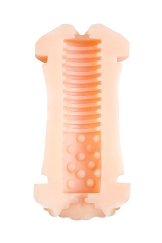 784003 Мастурбатор двусторонний JOS NADIN, TPR, телесный, 14,5 см