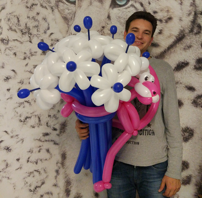 букет "розовая пантера"