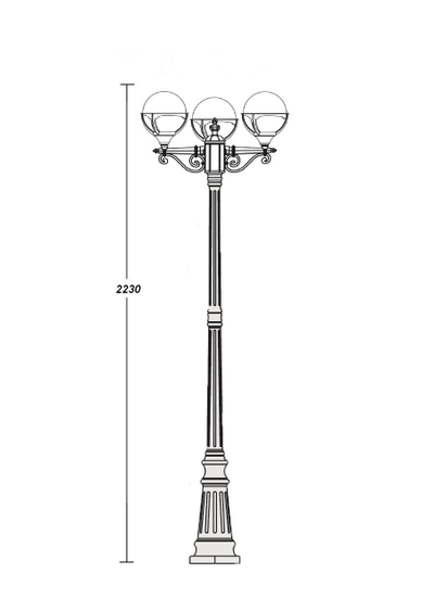 Светильники садово-парковые GENOVA 3