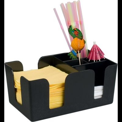 Подставка барная для салфеток и украшений, чёрная