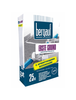 Стяжка для пола с армирующими волокнами Bergauf Erste Grund (от 10 до 80мм), 25кг