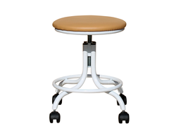 Табурет на винтовой опоре Т01 на мебельных роликах