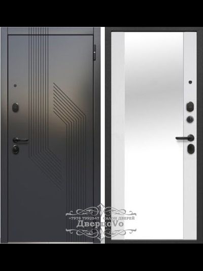 ЙОШКАР-ОЛА (РОССИЯ) ФЕРРОНИ. ПРОТЕЯ 90/105 мм. САТИН ЧЕРНЫЙ/ ЭМАЛИТ БЕЛЫЙ-ЗЕРКАЛО