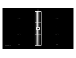 Индукционная варочная панель с вытяжкой Kuppersbusch KMI 9850.0 SR Silver Chrome