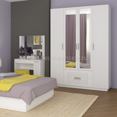 Шкаф 4-дв. Тиффани-3 М28