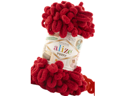 Puffy (Alize)  пряжа цвет№ 106 красный