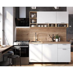 Кухня 1,6м Вика крафт/белый