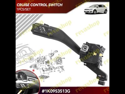 Переключатель поворотов VW Golf  с круиз-контролем, Рулевой рычаг Volkswagen Passat с кнопкой круиз-