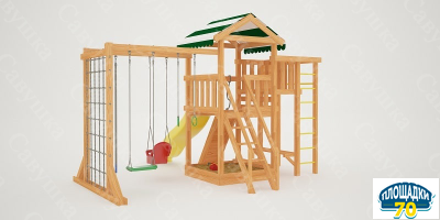 Детская площадка Савушка Мастер 4 + качели-гнездо