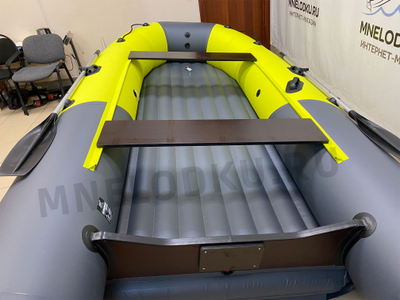 Моторная лодка Таймень NX 3800 НДНД PRO MAX желтый/графит транец