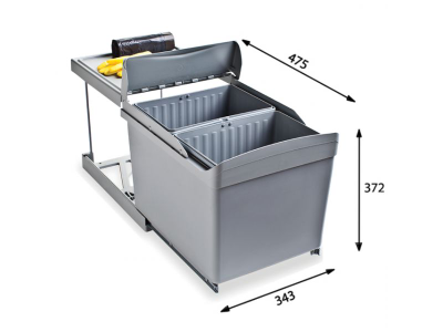 Система сортировки мусора ALBIO 30 2X16 L