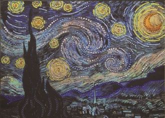 Звездная ночь по картине Ван Гога (0116)