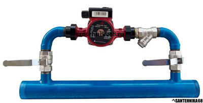 Байпас с обратным клапаном (инжекторный) в комплекте с насосом