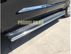 Защита штатного порога труба d53 Toyota Sequoia (2020-...)