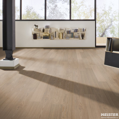 Паркетная доска Meister PS 300 Residence Дуб гармония Жемчужный 8816 в интерьере