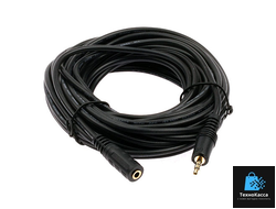 AUDIO EXTENDER 3.5ММ M/F BLACK 5М