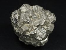 Пирит, сросток кристаллов, Перу (43*37*35 мм, 124 г) №26245