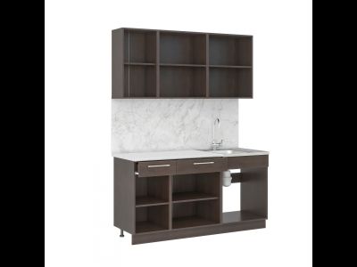 Кухня Маша 1,6 Венге/Крафт белый (ИЦ)