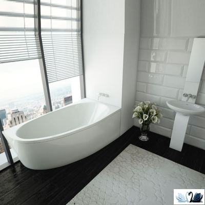 Ванна Azario Kapris 170x90 см AV.0061170, акриловая, правая асимметричной формы