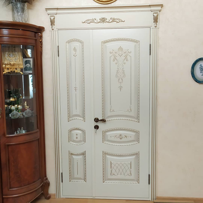 СОНАТА-2 В3. СЛОНОВАЯ КОСТЬ/ ПАТИНА ЗОЛОТО. ПОЛОТНО ГЛУХОЕ