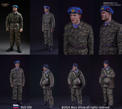 Комплект снаряжения российского десантника (ВДВ) - КОЛЛЕКЦИОННЫЙ КОМПЛЕКТ 1/6 Russia “Chechen War” 1994-1999 Box Set (RUS-038) - MarsDivine